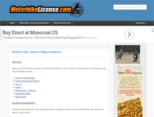 Tablet Screenshot of motorbikelicense.com